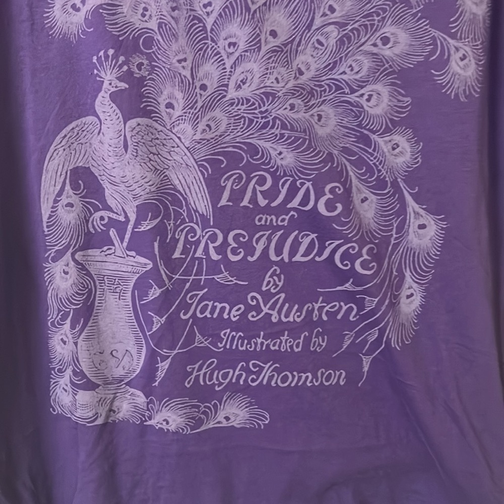 Purple  Out of Print Pride and Prejudice Shirt